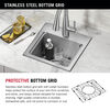15” Stainless Steel Workstation Kitchen Bar Sink Drop-In Undermount Single Bowl with WorkFlow™ Ledge and Accessories